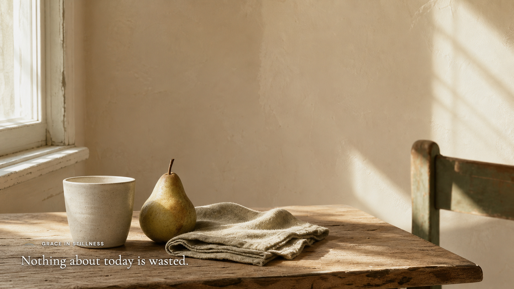 Nothing about today is wasted. · Desktop