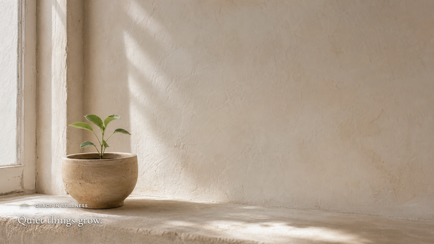 Quiet things grow. · Desktop